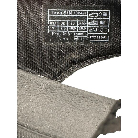 Teva Northwater Sport Sandal Water Mary Jane Black Gray Mesh Anatomic Foot Sz 9 - Picture 9 of 11